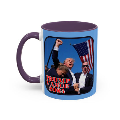 Trump and Vance 2024 Accent Mug by theGreenDragonTavern.shop