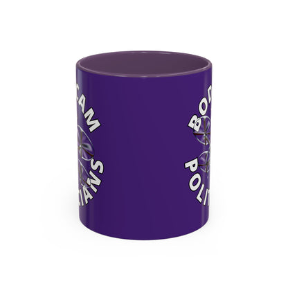 Bodycam the Politicians Drone Dark Purple Accent Mug by theGreenDragonTavern.shop
