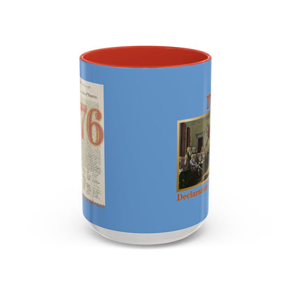 Declaration of Independence Light Blue Accent Mug by theGreenDragonTavern.shop