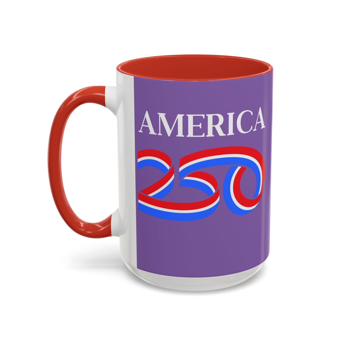 America 250 Light Purple Accent Mug by theGreenDragonTavern.shop