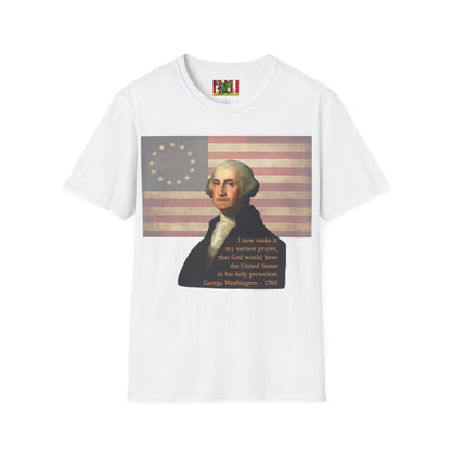 Washington's Earnest Prayer Light colors Unisex T-Shirt by theGreenDragonTavern.shop