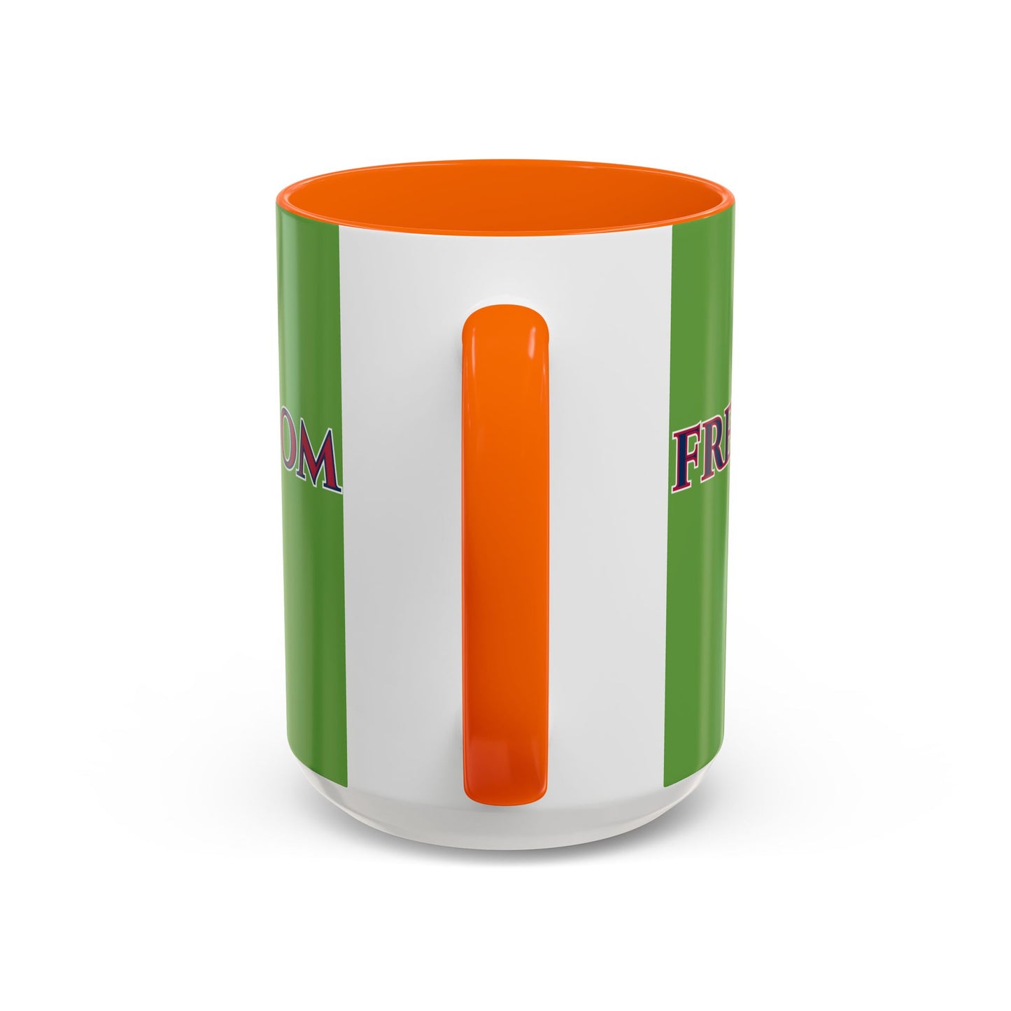 Freedom, Green Accent Mug by theGreenDragonTavern.shop