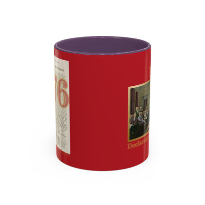 Declaration of Independence Red Accent Mug by theGreenDragonTavern.shop