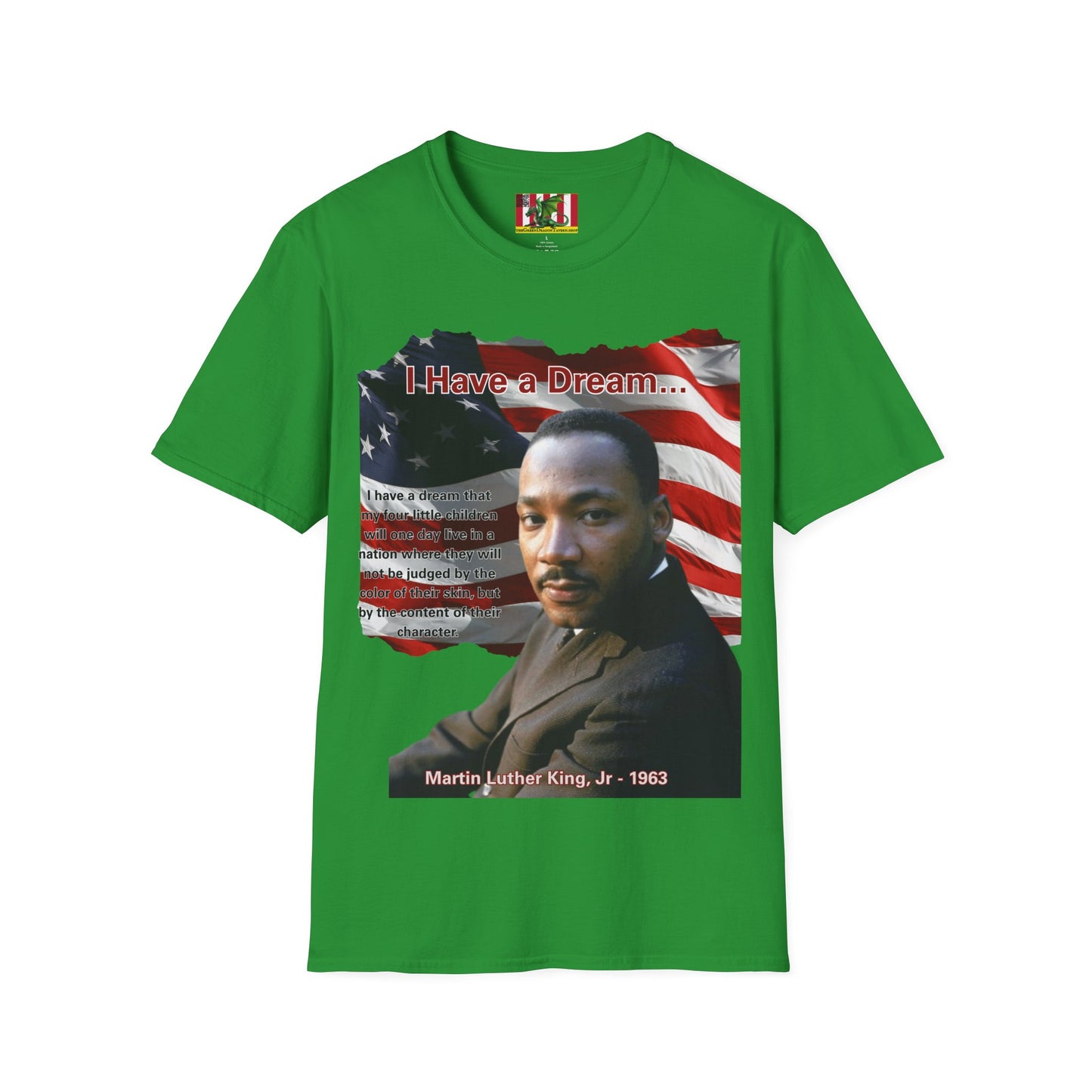 "I Have a Dream" MLKJr Dark colors Unisex T-Shirt by theGreenDragonTavern.shop