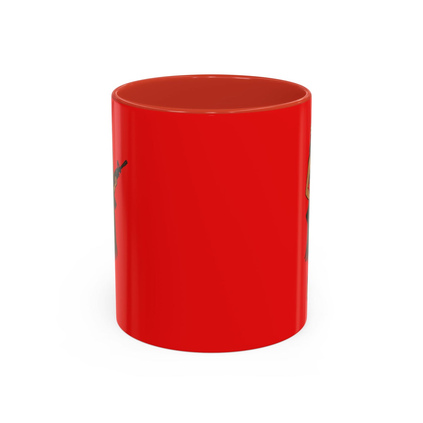Hula Girl Packin' Heat Red Accent Mug by theGreenDragonTavern.shop
