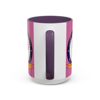 DeLand Naval Air Station Museum Pink Accent Mug by theGreenDragonTavern.shop
