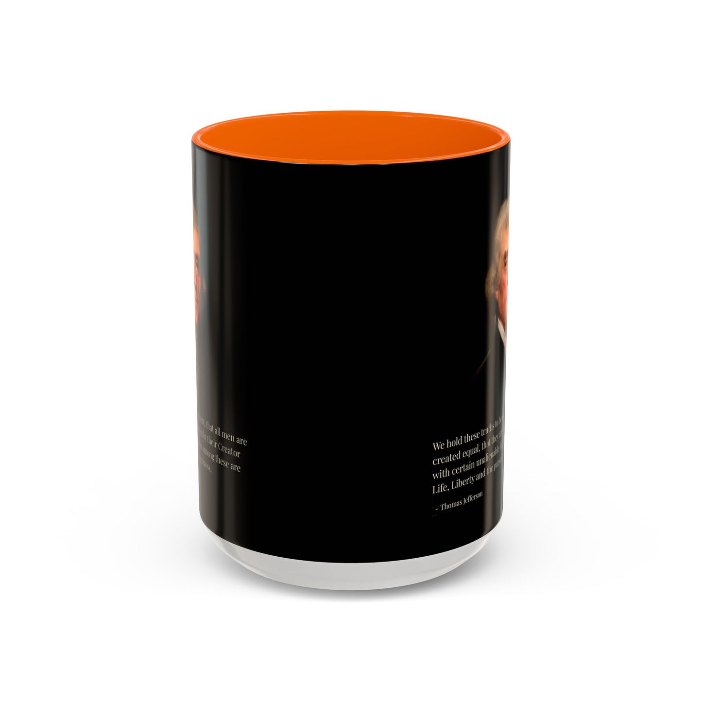 We hold these truths to be self-evident Black Accent Mug by theGreenDragonTavern.shop