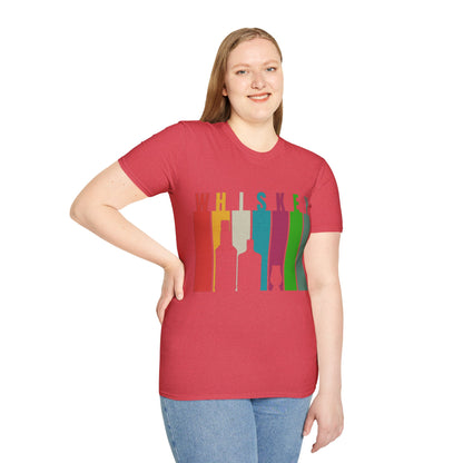 Whiskey spelled with an 'e' Light colors Unisex T-Shirt by theGreenDragonTavern.shop