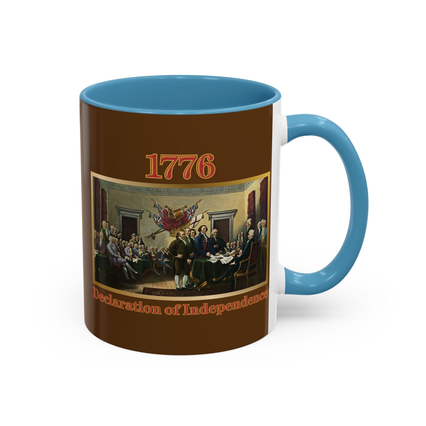 Declaration of Independence Brown Accent Mug by theGreenDragonTavern.shop