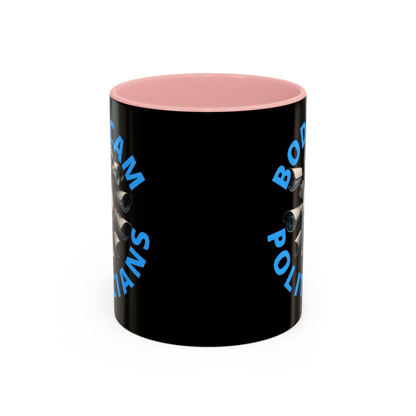Bodycam the Politicians Cameras Black Accent Mug by theGreenDragonTavern.shop