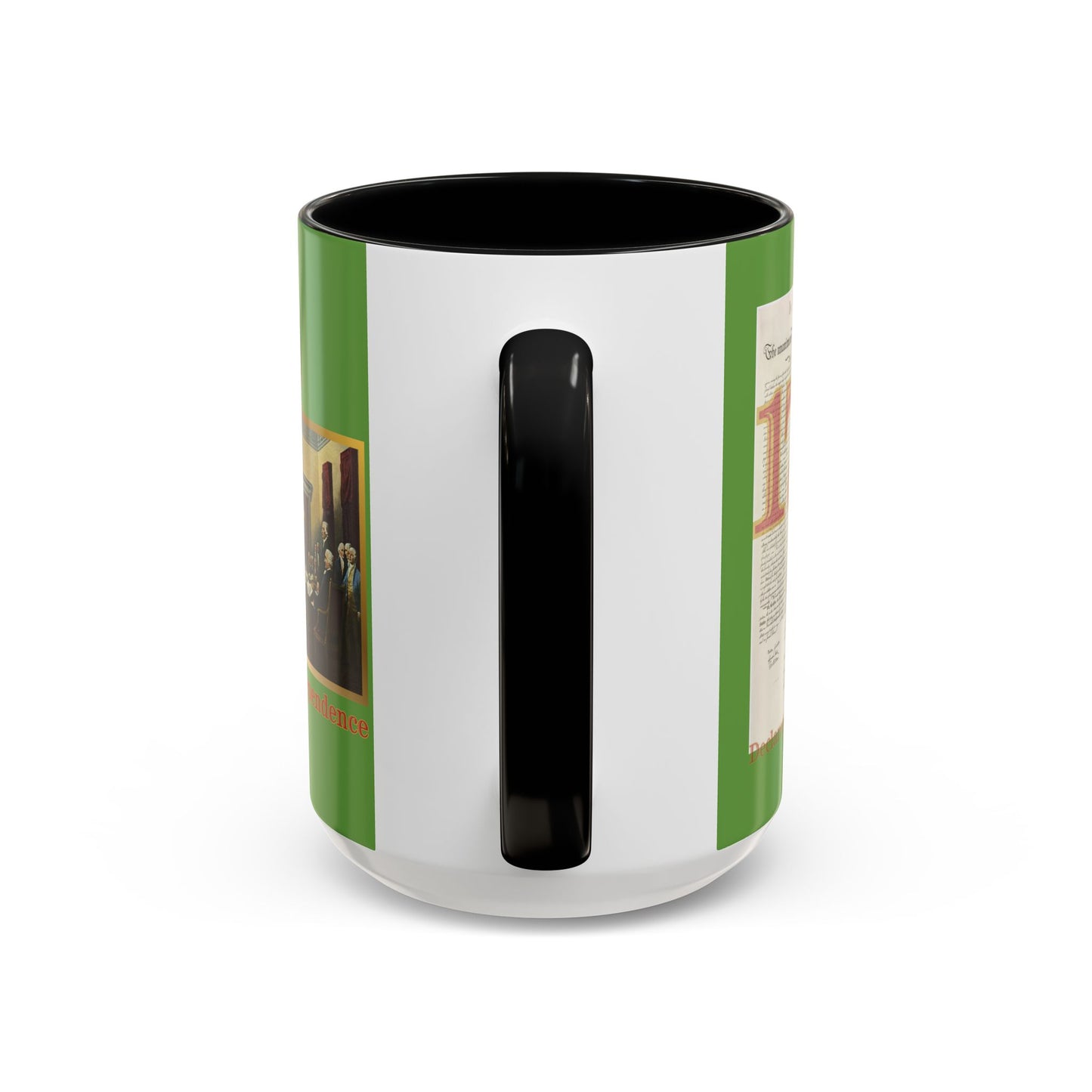 Declaration of Independence Green Accent Mug by theGreenDragonTavern.shop