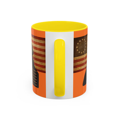 Washington's Earnest Prayer Orange Accent Mug by theGreenDragonTavern.shop