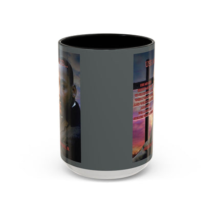 Use Me God, MLK Jr Grey Accent Mug by theGreenDragonTavern.shop