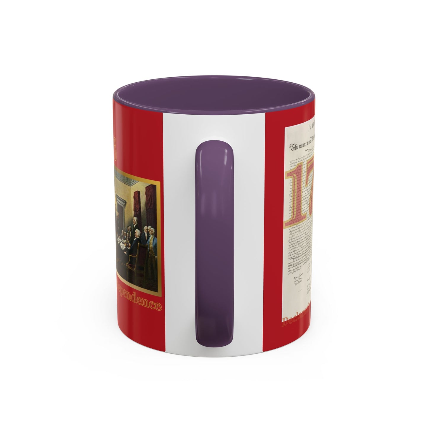 Declaration of Independence Red Accent Mug by theGreenDragonTavern.shop