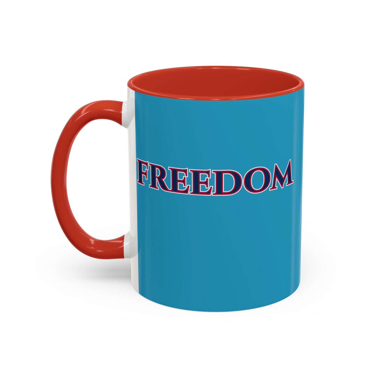 Freedom, Turquoise Accent Mug by theGreenDragonTavern.shop