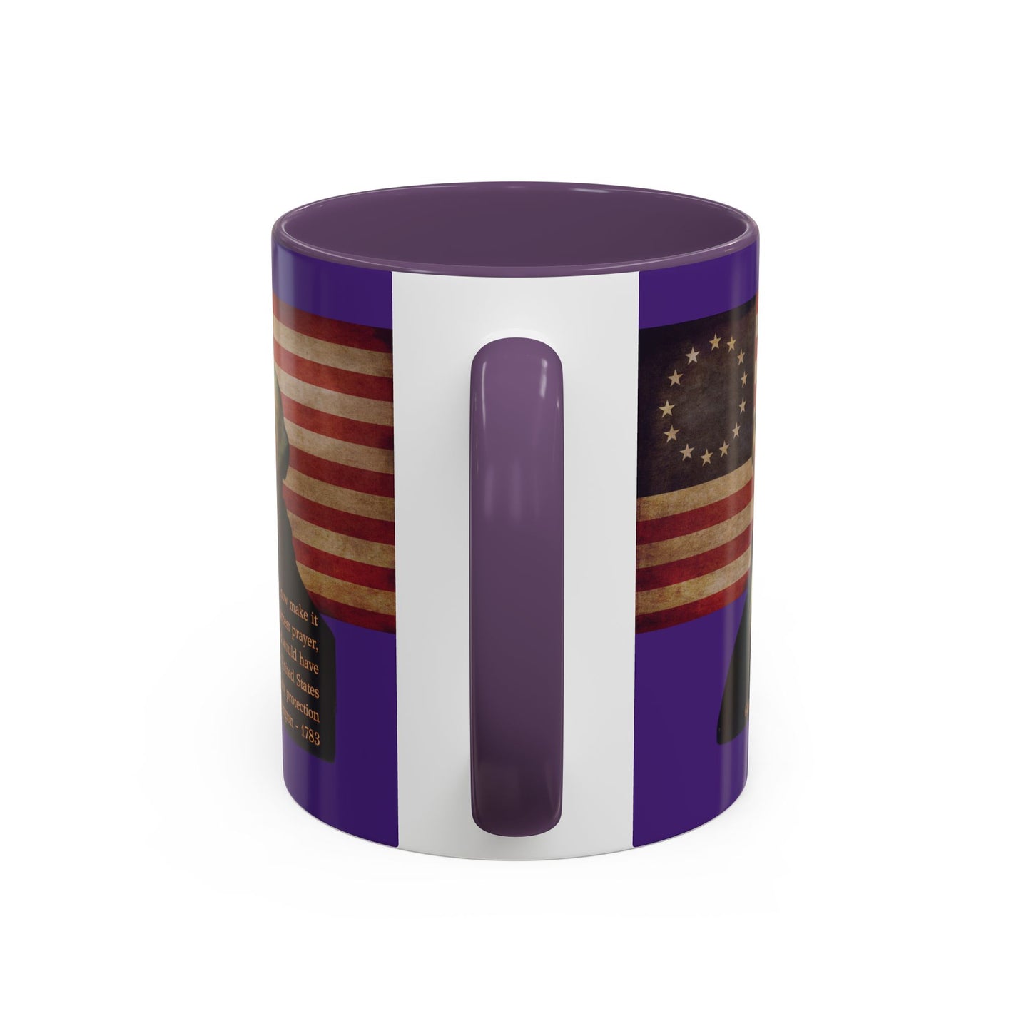 Washington's Earnest Prayer Purple Accent Mug by theGreenDragonTavern.shop