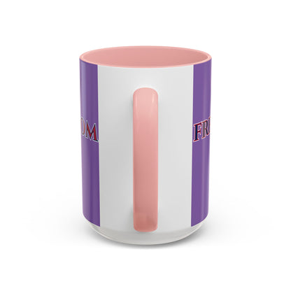 Freedom, Light Purple Accent Mug by theGreenDragonTavern.shop