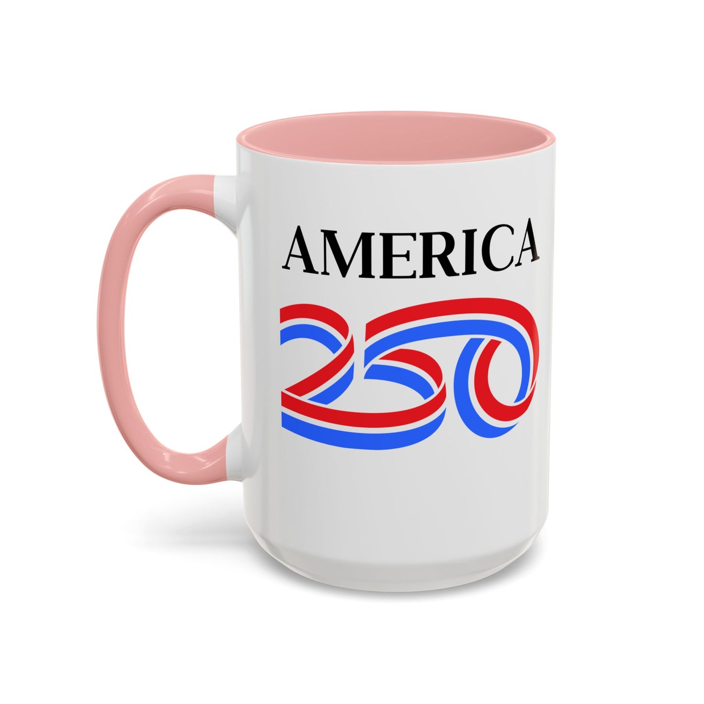 America 250 White Accent Mug by theGreenDragonTavern.shop