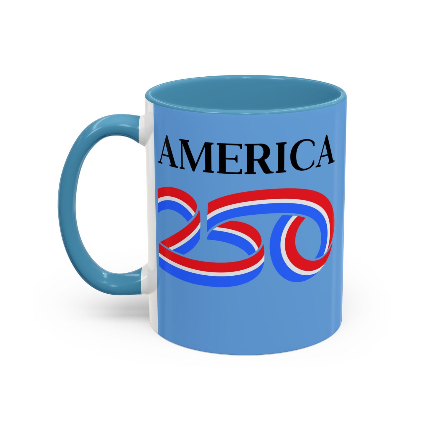 America 250 Light Blue Accent Mug by theGreenDragonTavern.shop