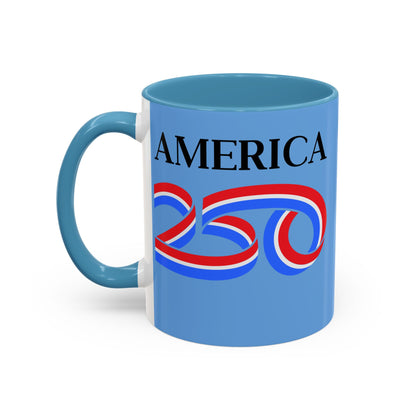 America 250 Light Blue Accent Mug by theGreenDragonTavern.shop