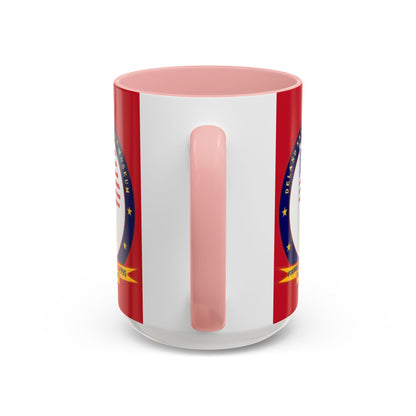 DeLand Naval Air Station Museum Red Accent Mug by theGreenDragonTavern.shop
