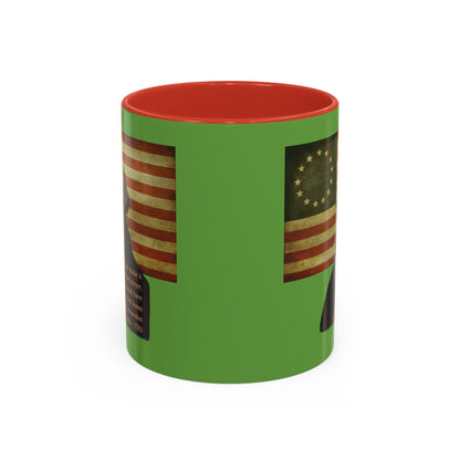 Washington's Earnest Prayer Green Accent Mug by theGreenDragonTavern.shop