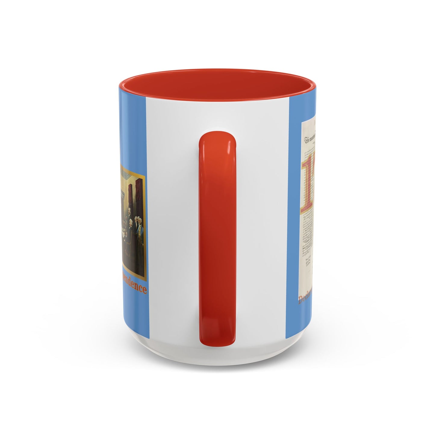 Declaration of Independence Light Blue Accent Mug by theGreenDragonTavern.shop