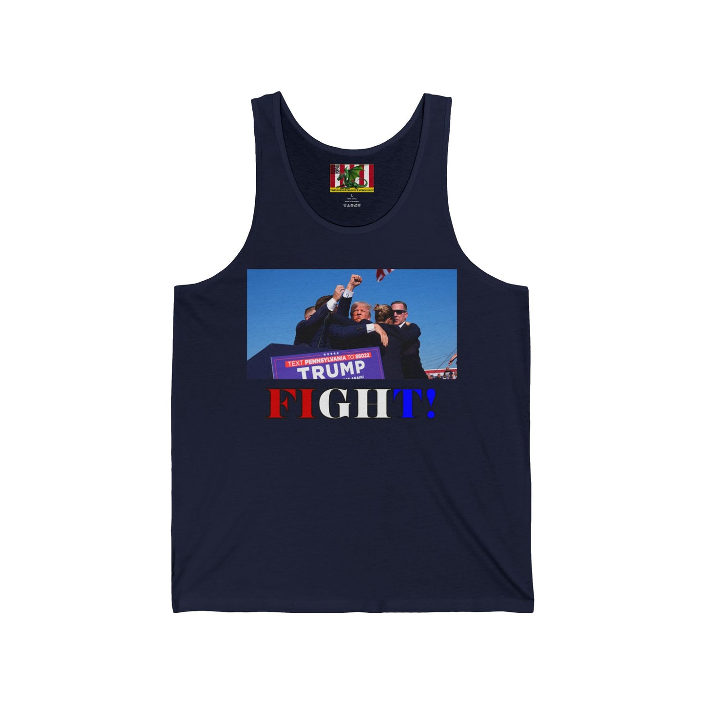 Fight! Unisex Jersey Tank Top by theGreenDragonTavern.shop
