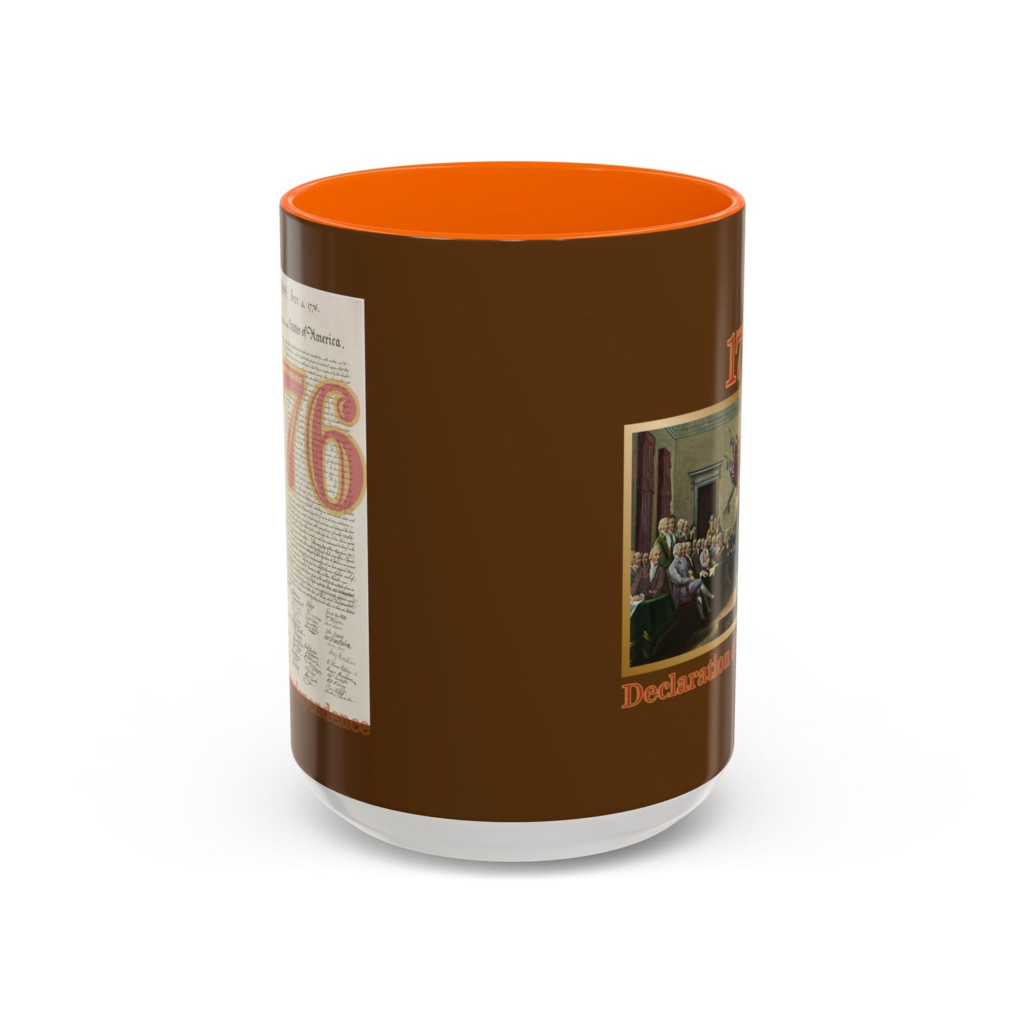 Declaration of Independence Brown Accent Mug by theGreenDragonTavern.shop