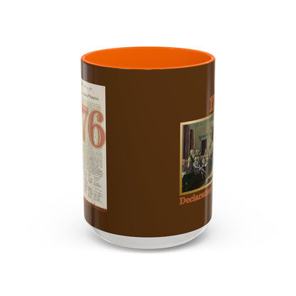 Declaration of Independence Brown Accent Mug by theGreenDragonTavern.shop