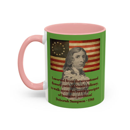 Deborah Sampson, America's Mulan Green Accent Mug by theGreenDragonTavern.shop