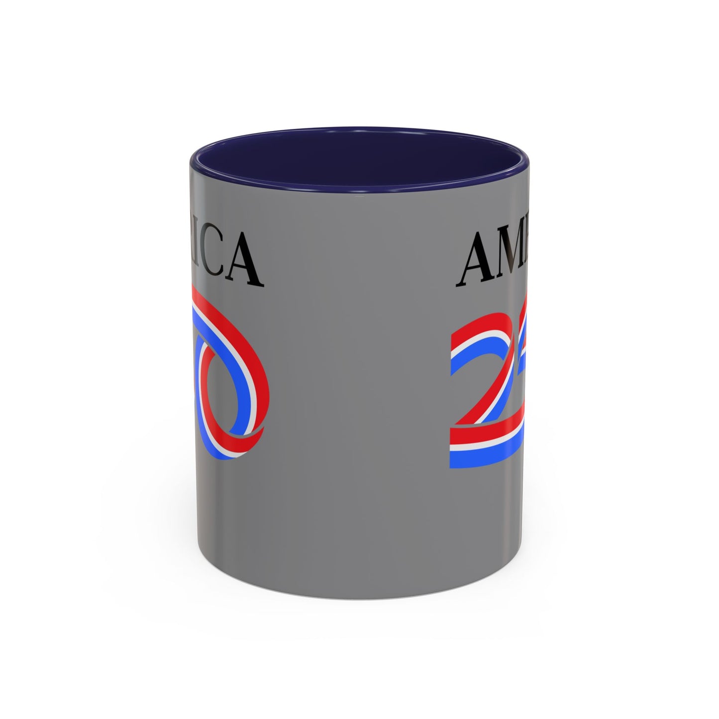 America 250 Grey Accent Mug by theGreenDragonTavern.shop