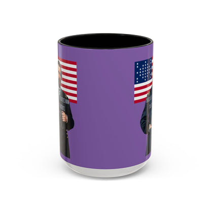 "Traitors and Patriots" Ulysses Grant Light Purple Accent Mug by theGreenDragonTavern.shop
