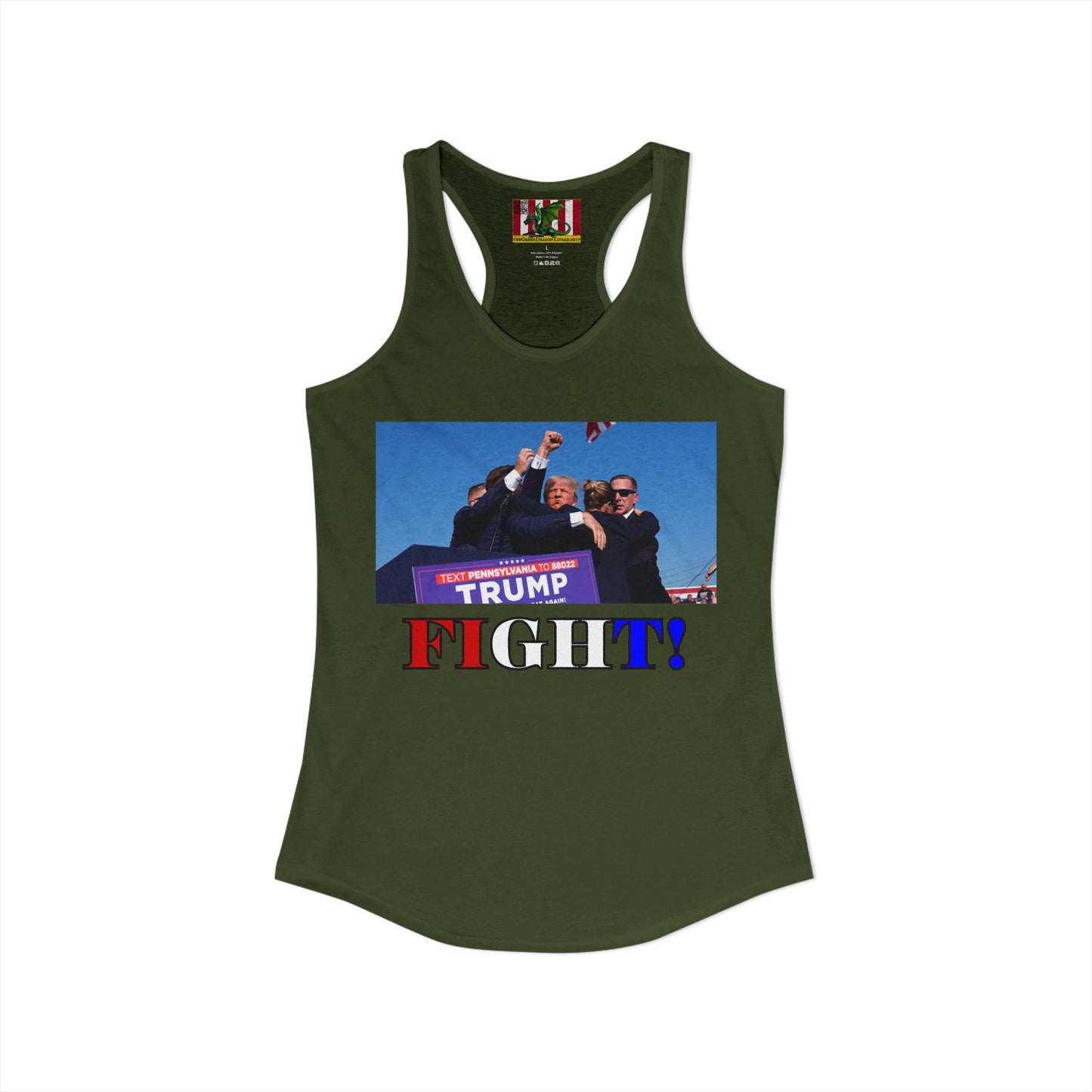 Fight! Women's Racerback Tank Top by theGreenDragonTavern.shop