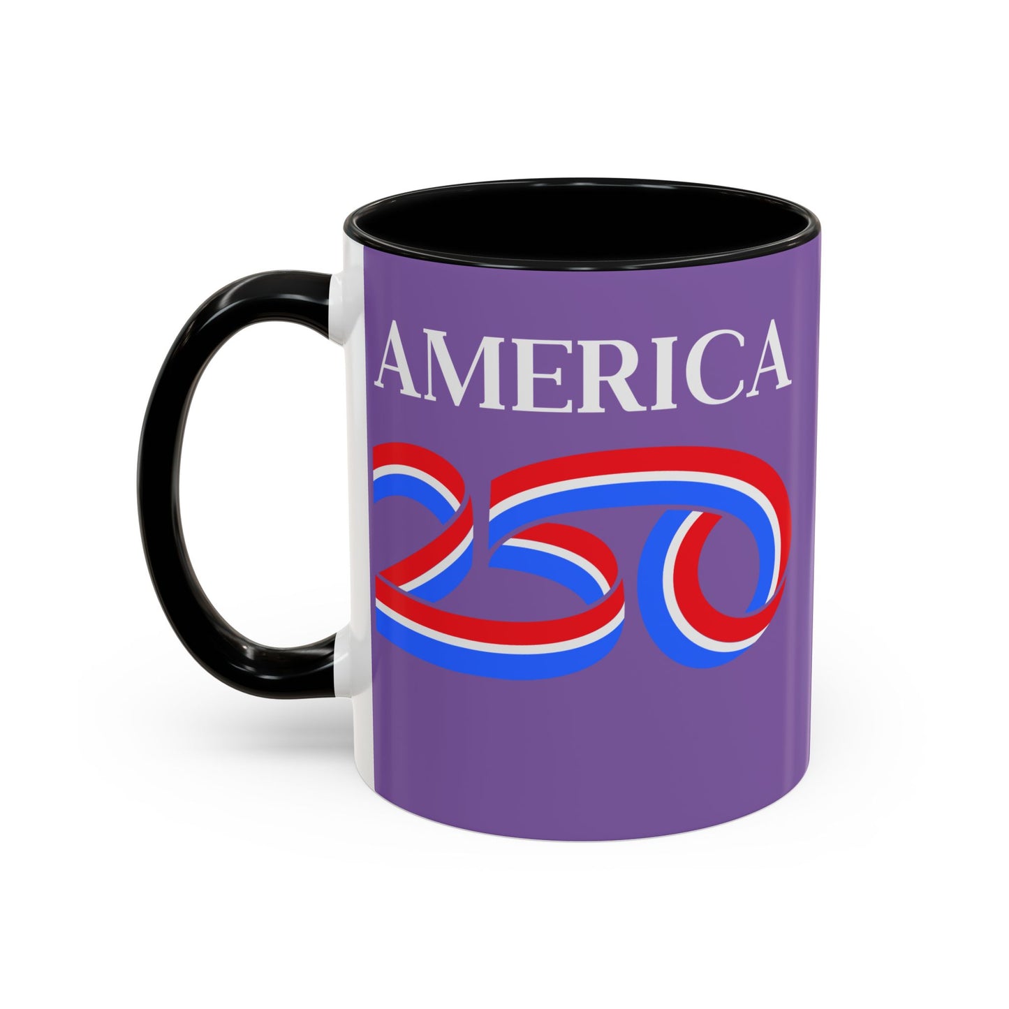 America 250 Light Purple Accent Mug by theGreenDragonTavern.shop