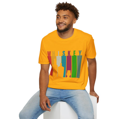 Whiskey spelled with an 'e' Light colors Unisex T-Shirt by theGreenDragonTavern.shop