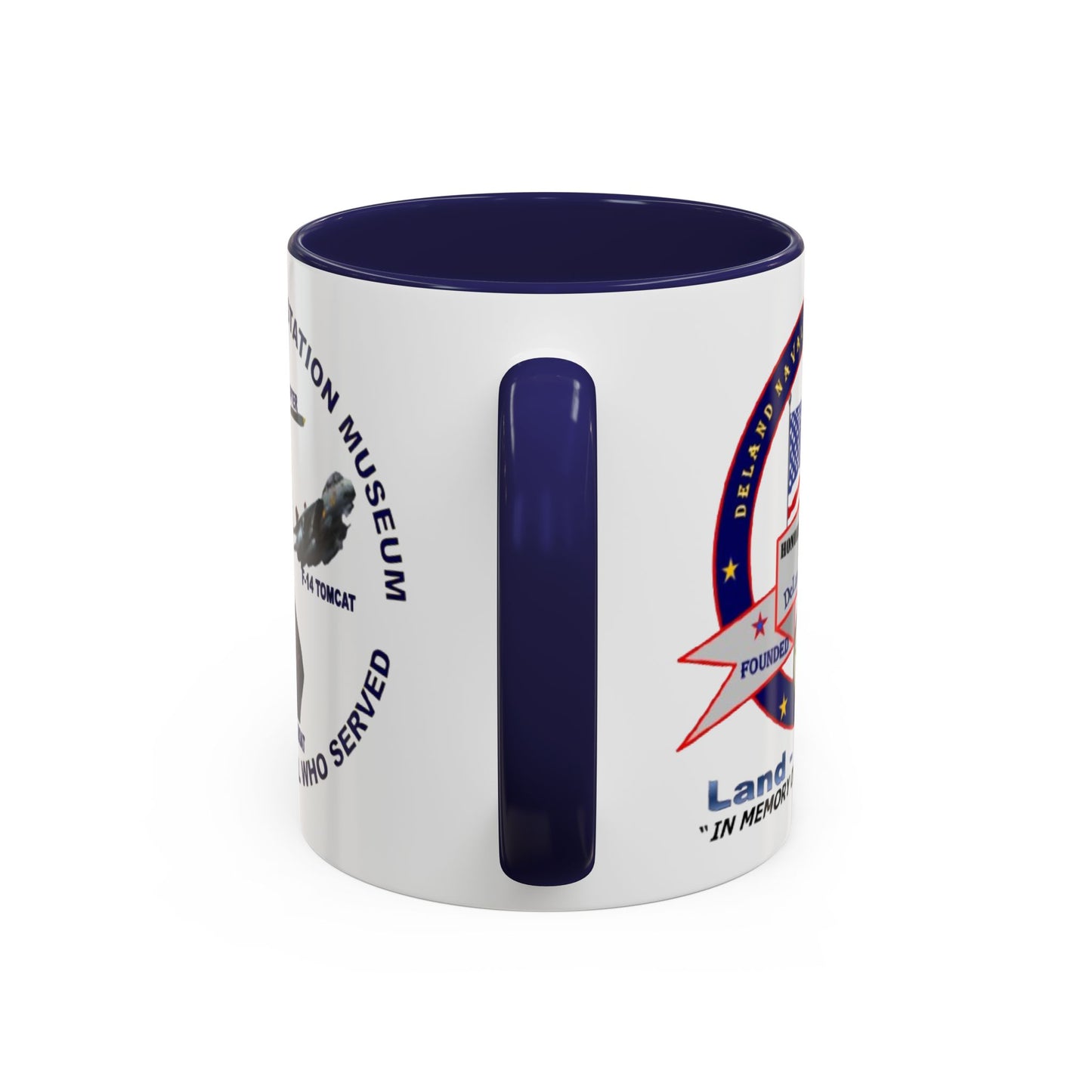 DNASM 2-sided, Founding & Student Art White Accent Mug by theGreenDragonTavern.shop