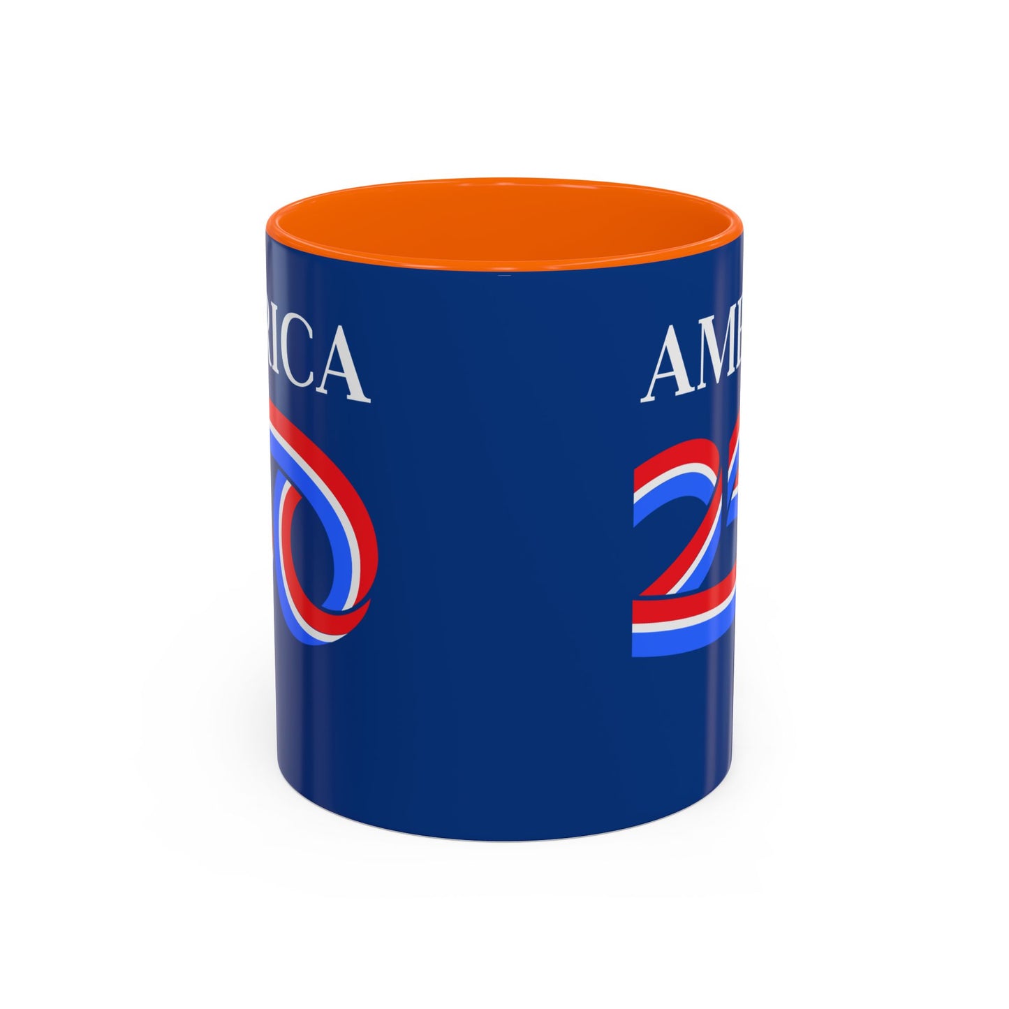 America 250 Dark Blue Accent Mug by theGreenDragonTavern.shop