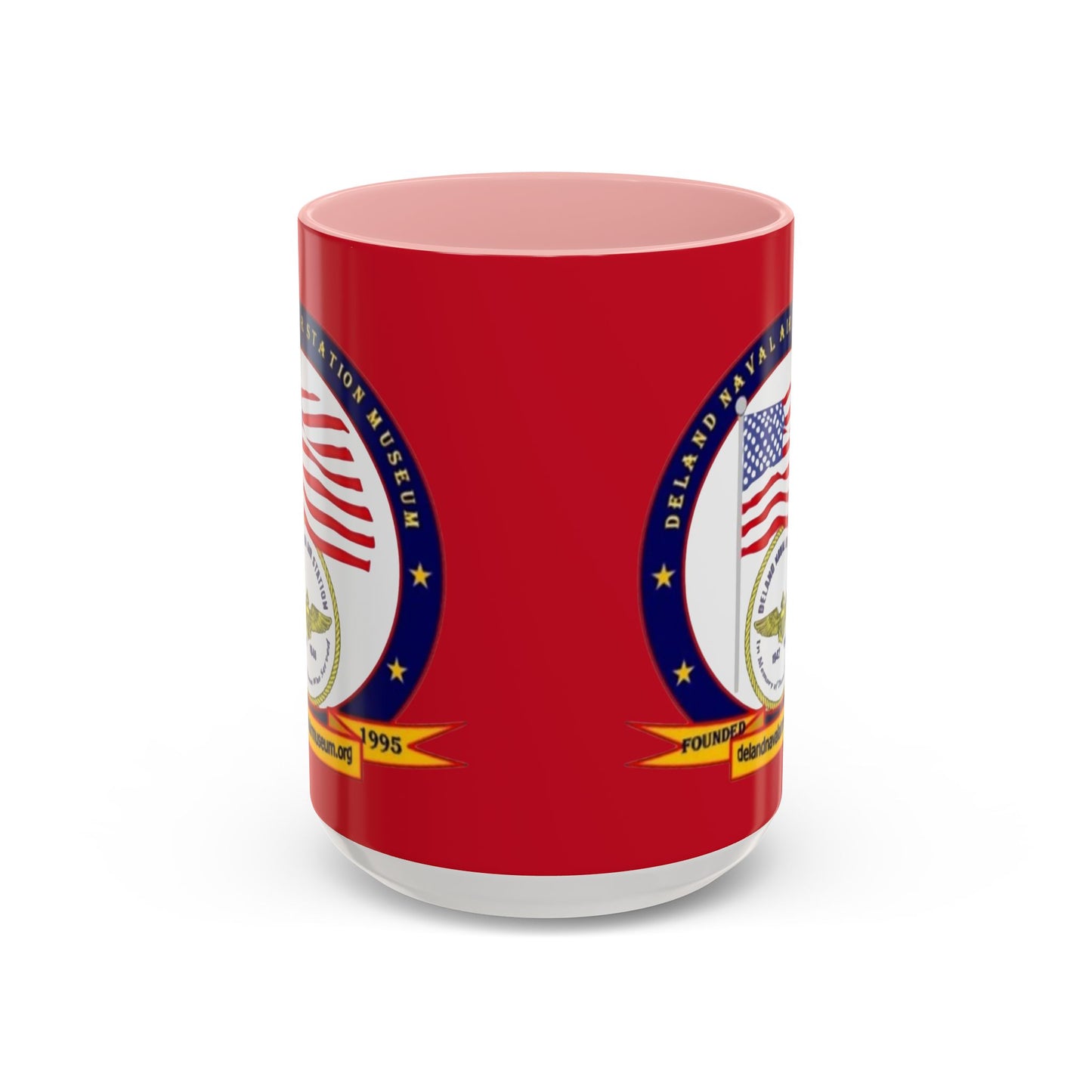 DeLand Naval Air Station Museum Red Accent Mug by theGreenDragonTavern.shop
