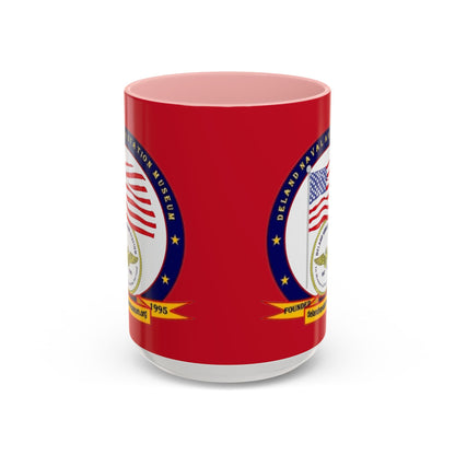 DeLand Naval Air Station Museum Red Accent Mug by theGreenDragonTavern.shop