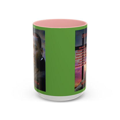 Use Me God, MLK Jr Green Accent Mug by theGreenDragonTavern.shop