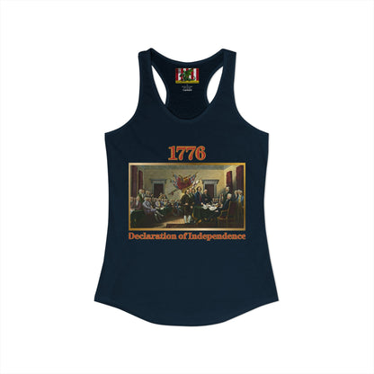 Declaration of Independence Women's Racerback Tank Top by theGreenDragonTavern.shop