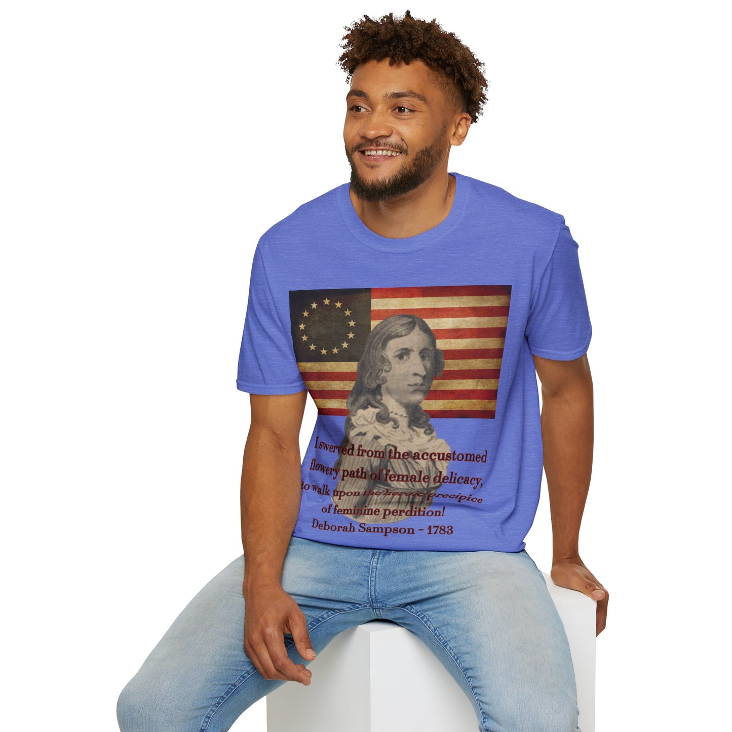 Deborah Sampson, America's Mulan Light colors Unisex T-Shirt by theGreenDragonTavern.shop