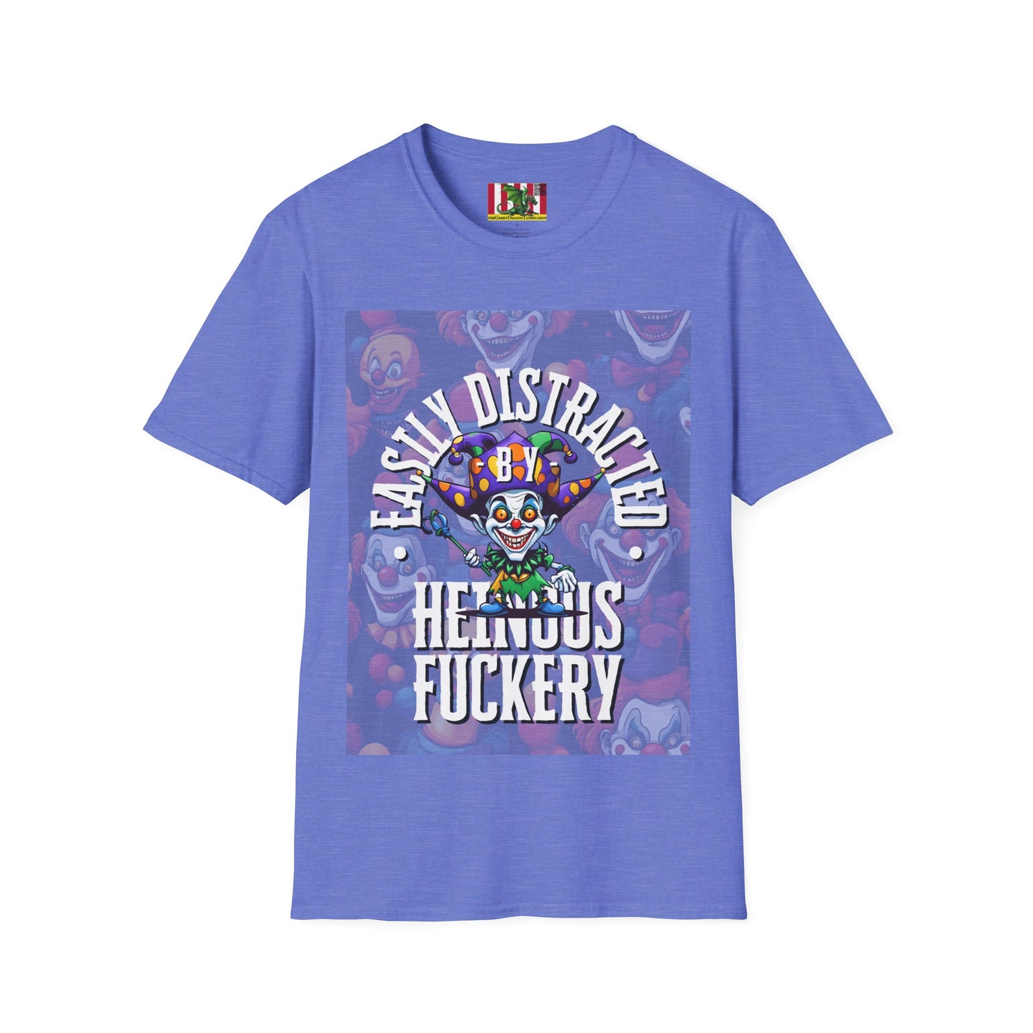 Easily Distracted by Heinous Fuckery Little Jincs LTcolors Unisex T-Shirt by theGreenDragonTavern.shop