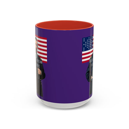 "Traitors and Patriots" Ulysses Grant Dark Purple Accent Mug by theGreenDragonTavern.shop