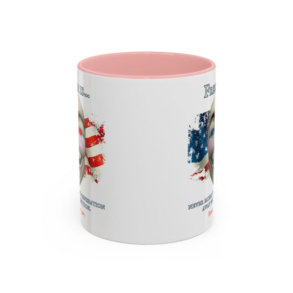 Ronald Reagan Freedom Vendetta White Accent Mug by theGreenDragonTavern.shop