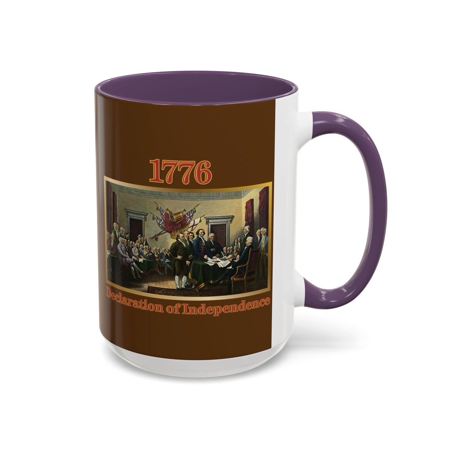 Declaration of Independence Brown Accent Mug by theGreenDragonTavern.shop