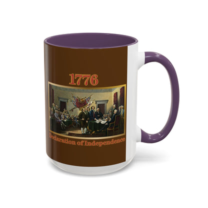 Declaration of Independence Brown Accent Mug by theGreenDragonTavern.shop
