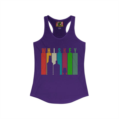 Whiskey spelled with an 'e' Women's Racerback Tank Top by theGreenDragonTavern.shop