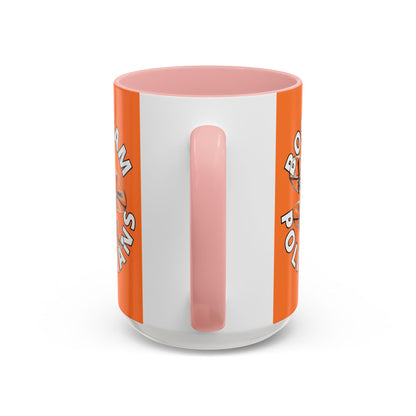 Bodycam the Politicians Drone Orange Accent Mug by theGreenDragonTavern.shop